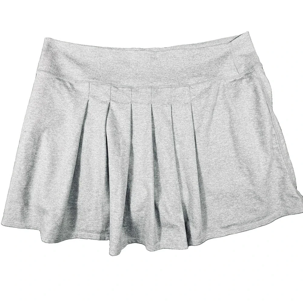 Vuori Halo Performance Skirt Womens XL Salt Gray Tennis Skort Stretch Pickleball
